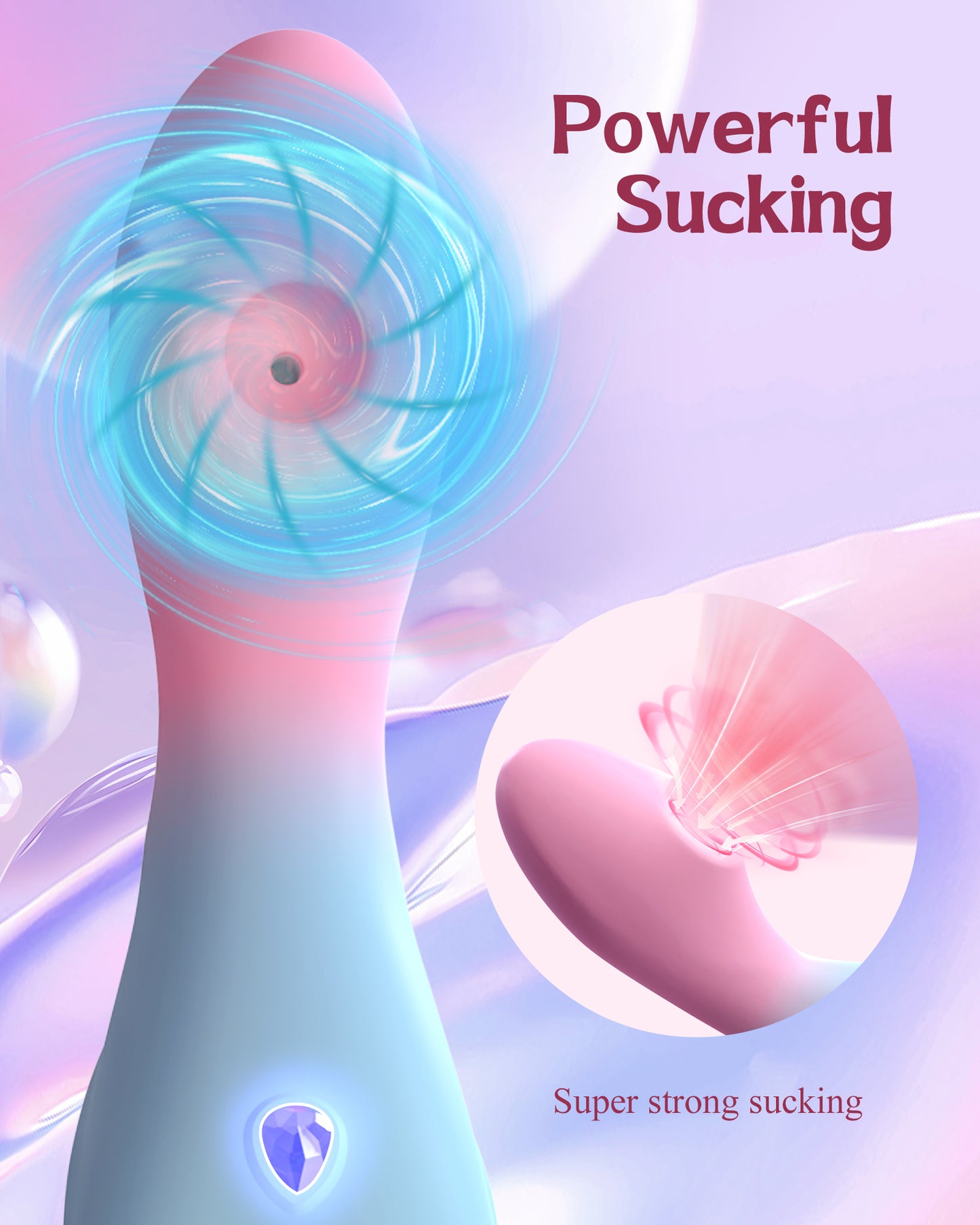 Sucking Vibrator for Women - 9-Mode G-Spot & Clit Stimulator, Silicone Adult Toy for Pleasure & Couples Play